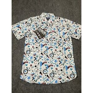 Dixxon Flannel Co New Wave Shirt mens Small Retro Party Button Up Short Sleeve